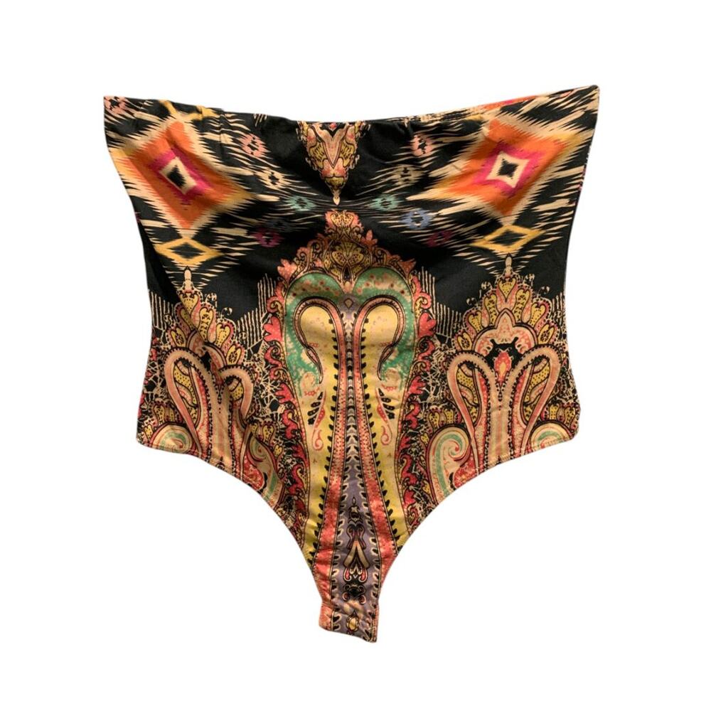 Medium Fashion Nova Beside You Tube Bodysuit New Strapless Snap Closure